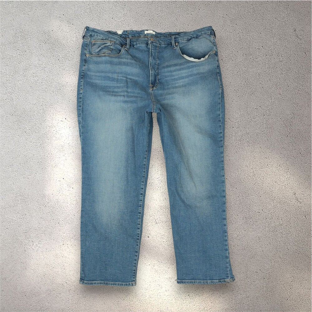 NWOT Good American Good Classic Skinny Jeans Women's 28W Blue Darted Back Pocket